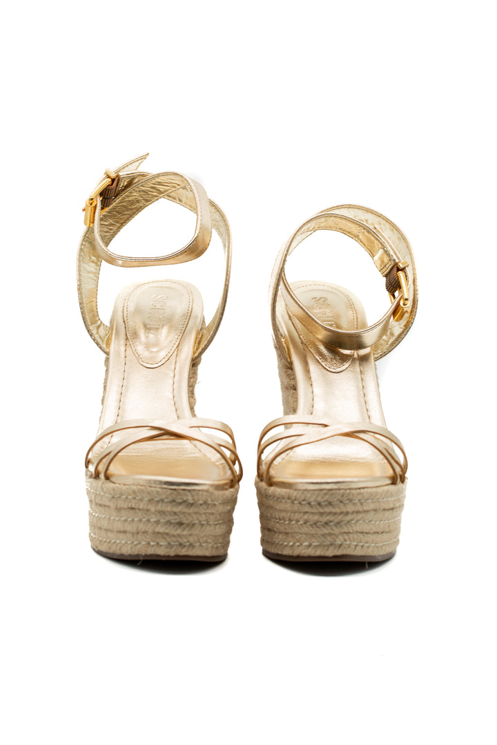 Zapato Schutz dorado, detalle 7 – ClosetRehab