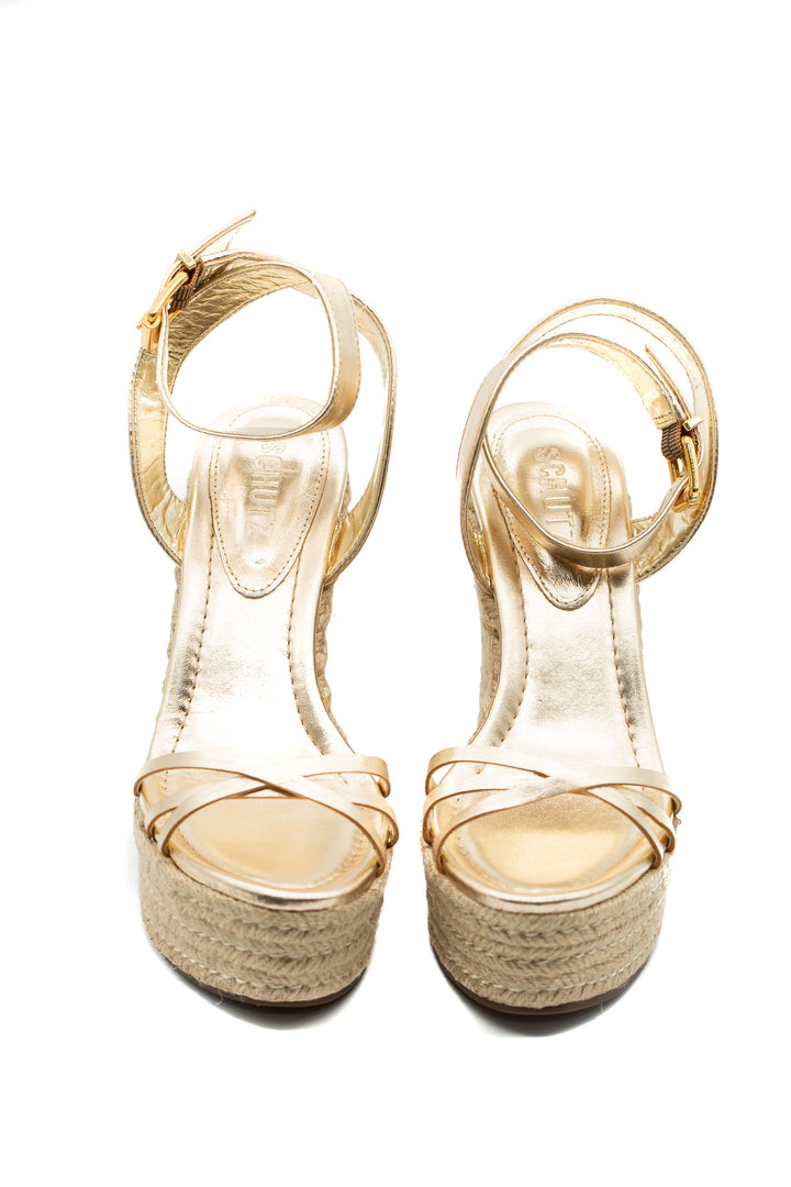 Zapato Schutz dorado, detalle 8 – ClosetRehab