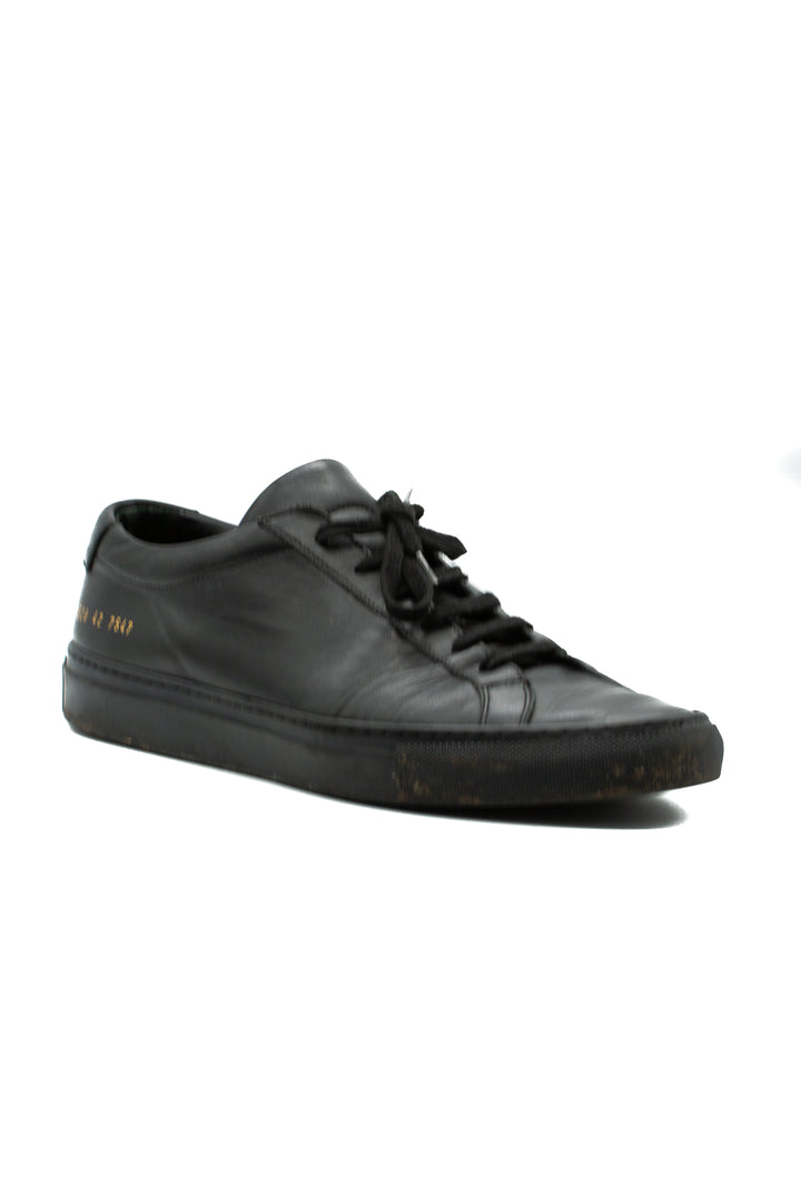 Zapato comon projects negro, vista posterior – ClosetRehab