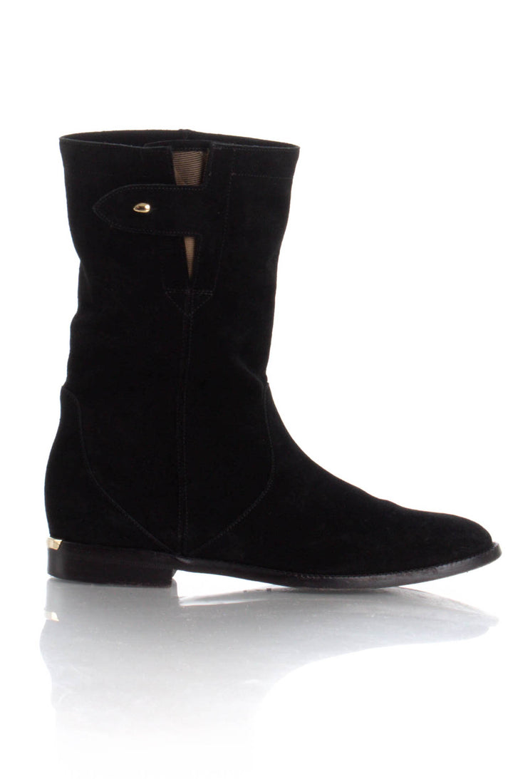 Zapato Burberry negro, vista frontal – ClosetRehab