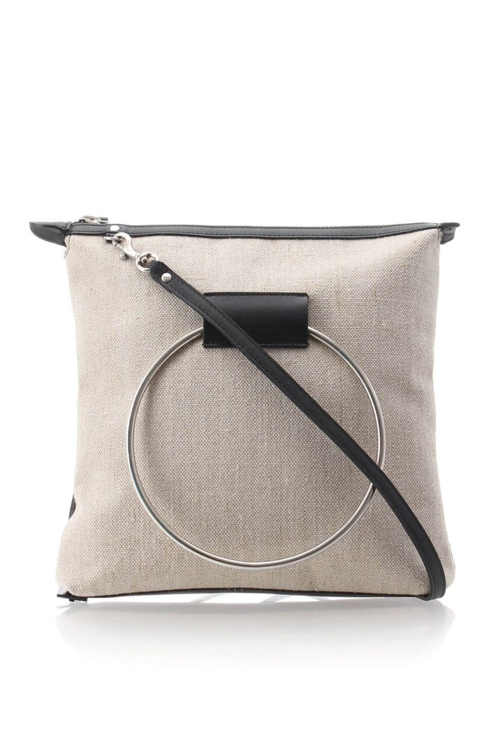 Bolsa Little Liffner beige, vista frontal – ClosetRehab