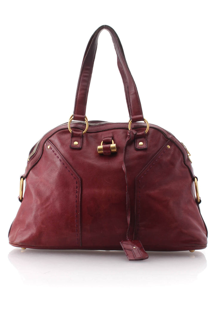 Bolsa Saint Laurent rojo, vista frontal – ClosetRehab