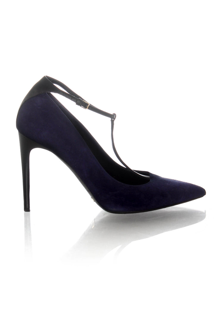 Zapato Burberry azul, vista frontal – ClosetRehab