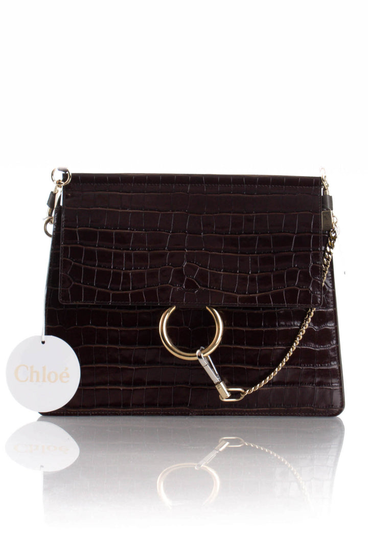 Bolsa Chloe NWT café, vista frontal – ClosetRehab