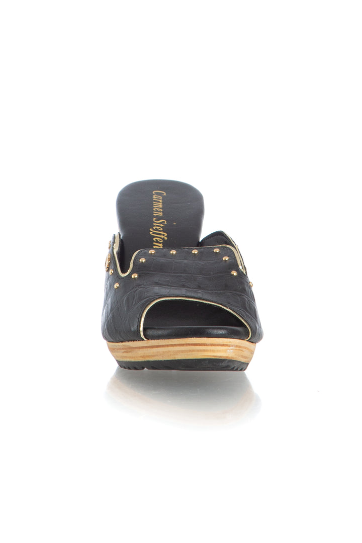 Zapato Carmen Steffens negro, vista posterior – ClosetRehab