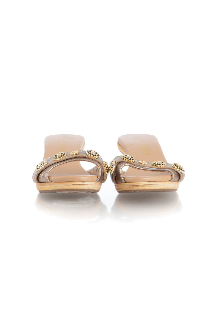 Zapato Carmen Steffens dorado, detalle 6 – ClosetRehab