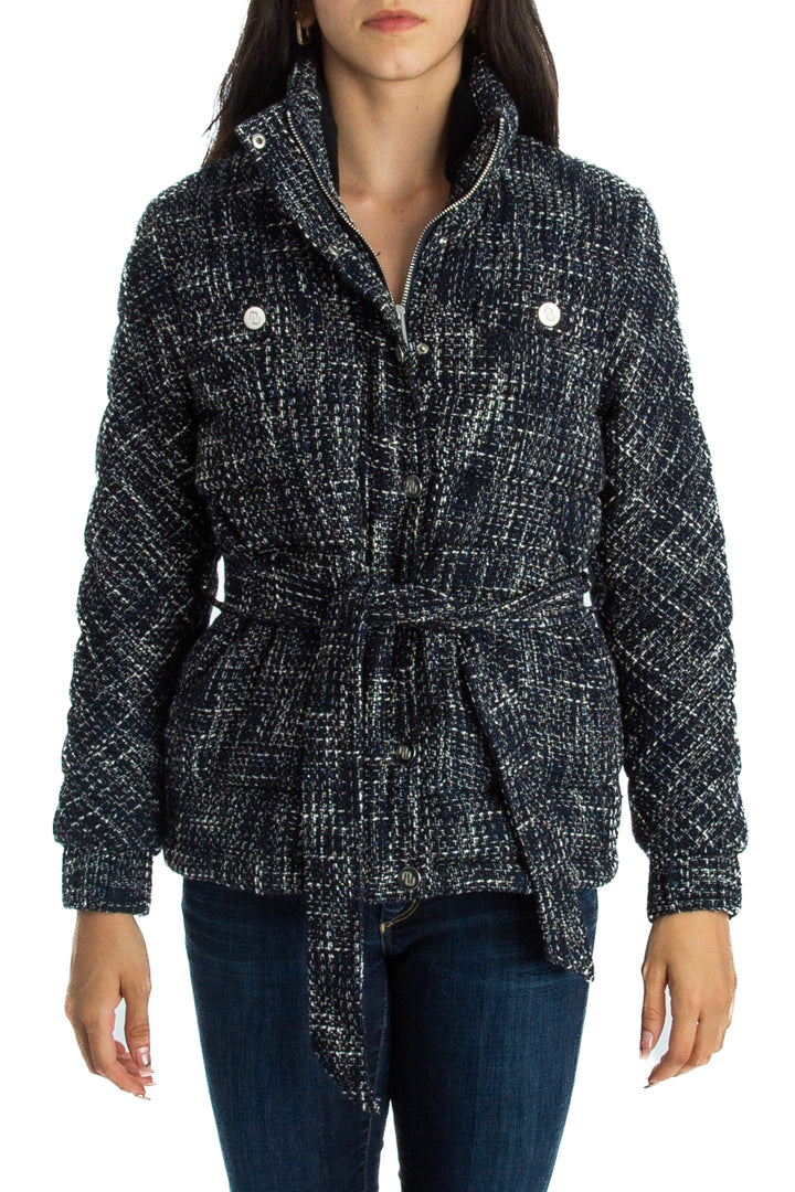 Chamarra Maje azul, vista frontal – ClosetRehab