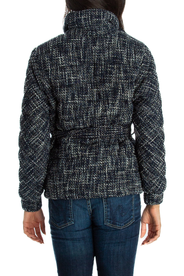 Chamarra Maje azul, vista lateral – ClosetRehab