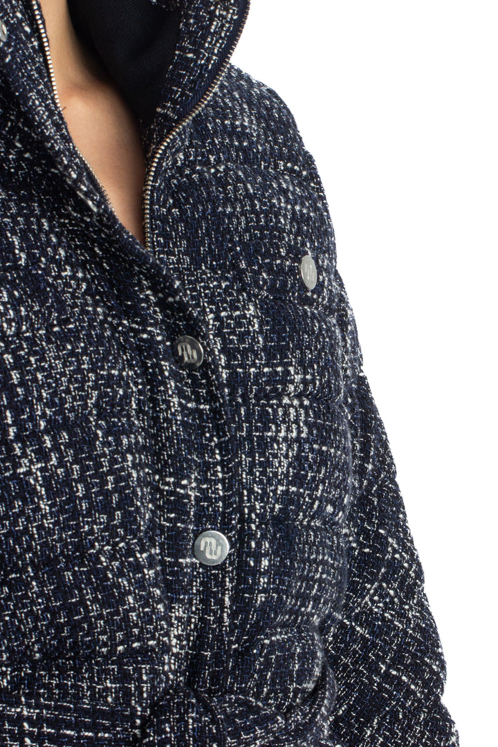 Chamarra Maje azul, detalle – ClosetRehab