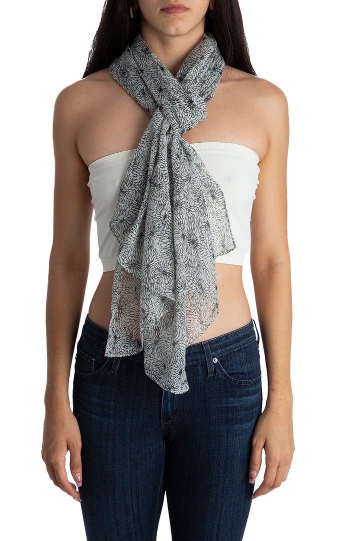 Bufanda J Crew gris, vista frontal – ClosetRehab