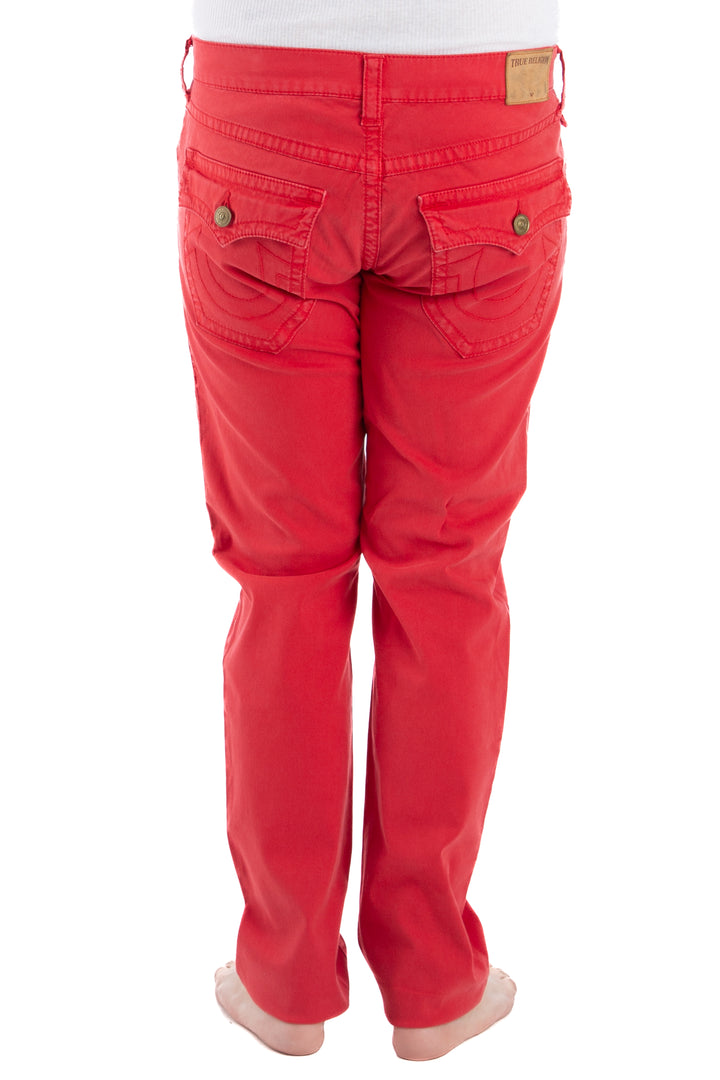 Jeans True Religion rojo, vista lateral – ClosetRehab