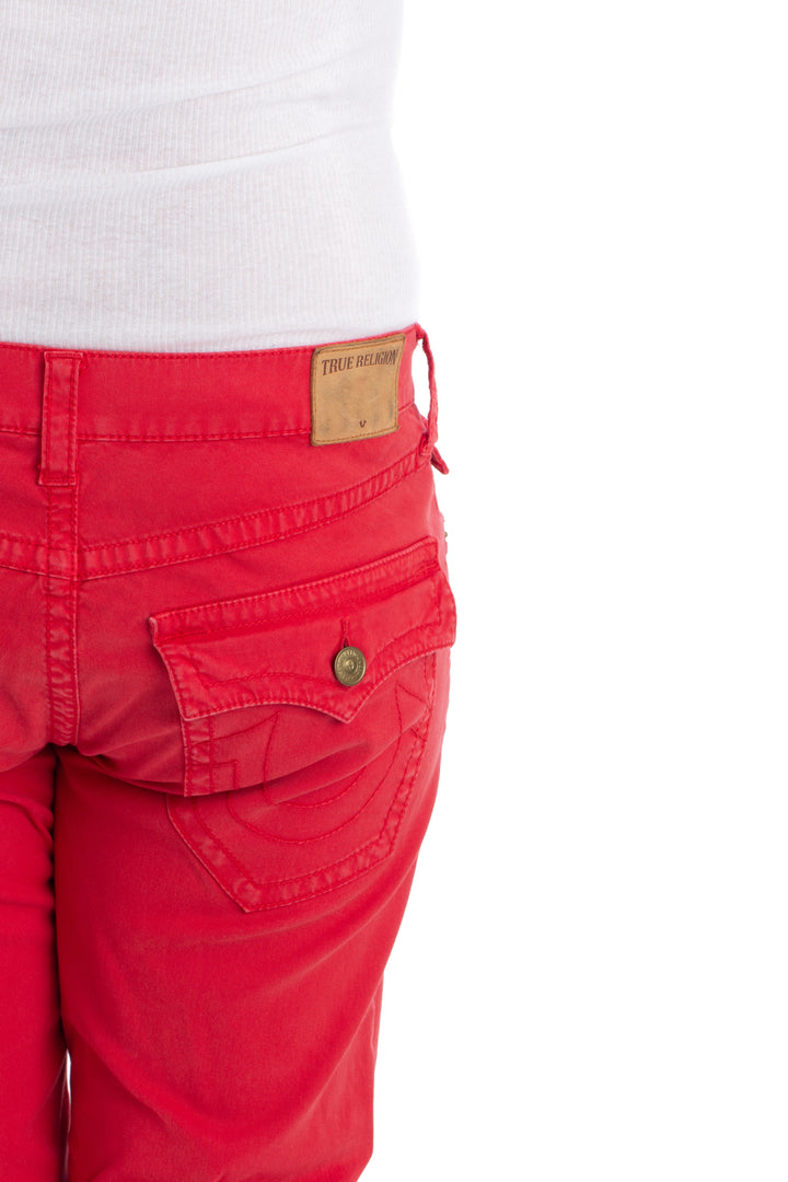 Jeans True Religion rojo, detalle 6 – ClosetRehab