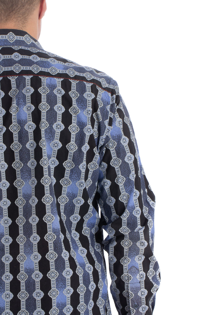 Camisa Robert Graham azul, detalle 6 – ClosetRehab