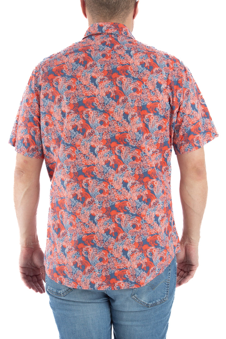 Camisa Cremieux rojo, vista lateral – ClosetRehab