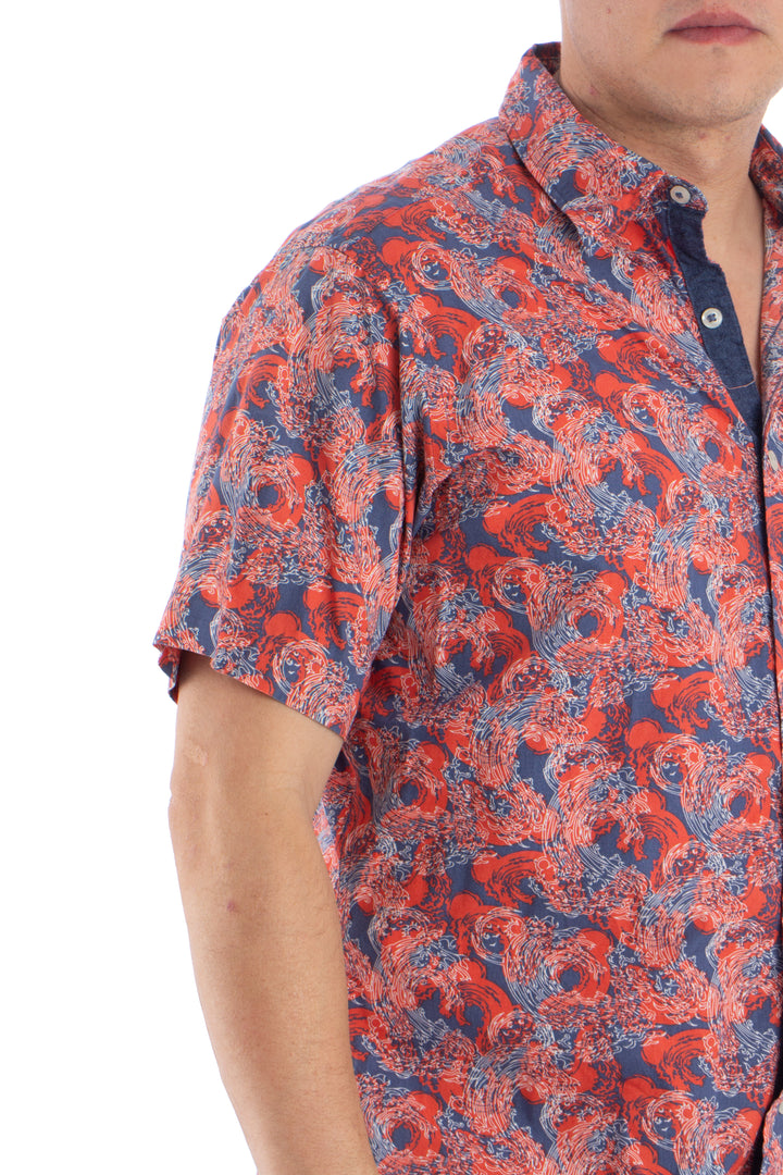 Camisa Cremieux rojo, detalle 5 – ClosetRehab