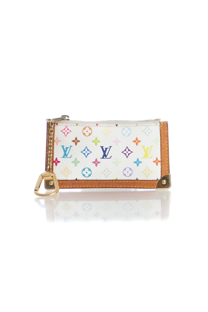 Monedero Louis Vuitton blanco, vista frontal – ClosetRehab