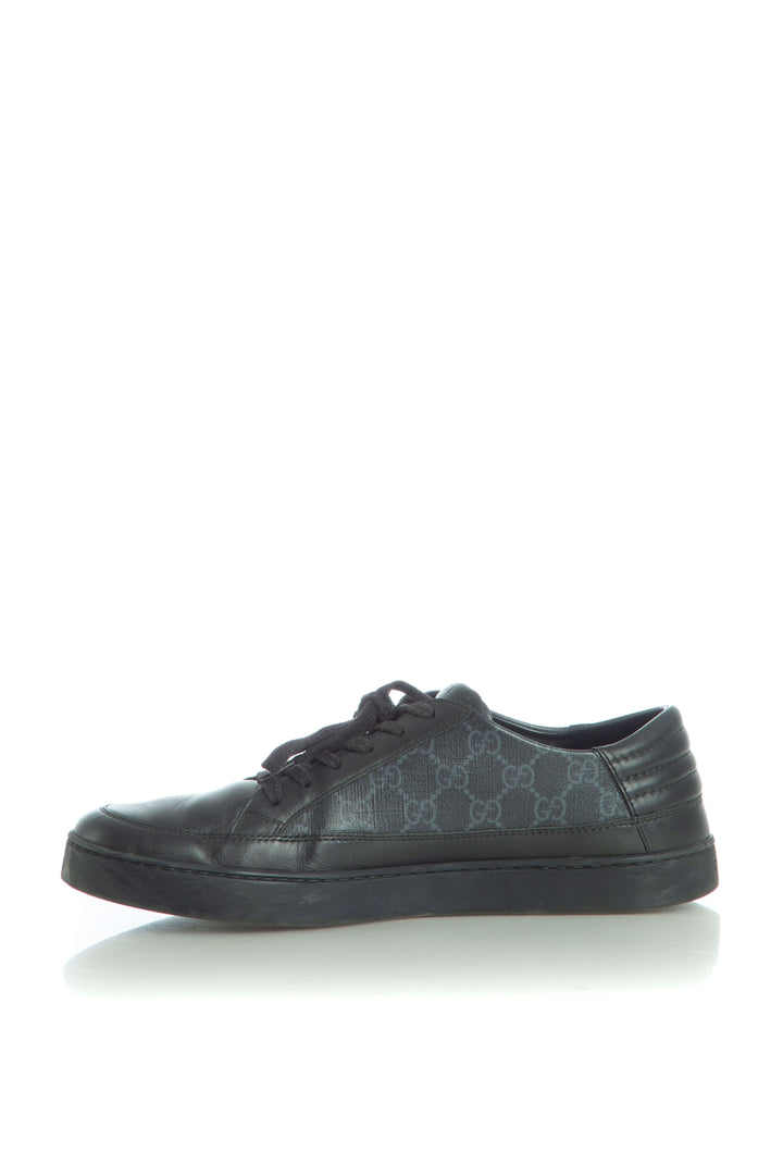 Tenis Gucci negro GG Supreme, vista superior