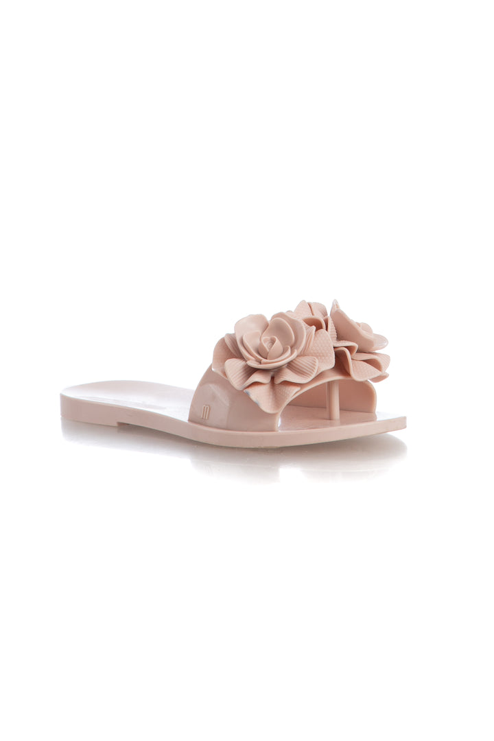 Zapato Melissa beige, vista lateral – ClosetRehab