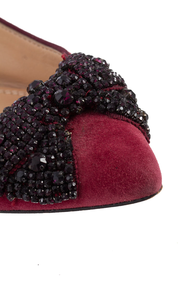 Zapato Tory Burch rojo, detalle 10 – ClosetRehab