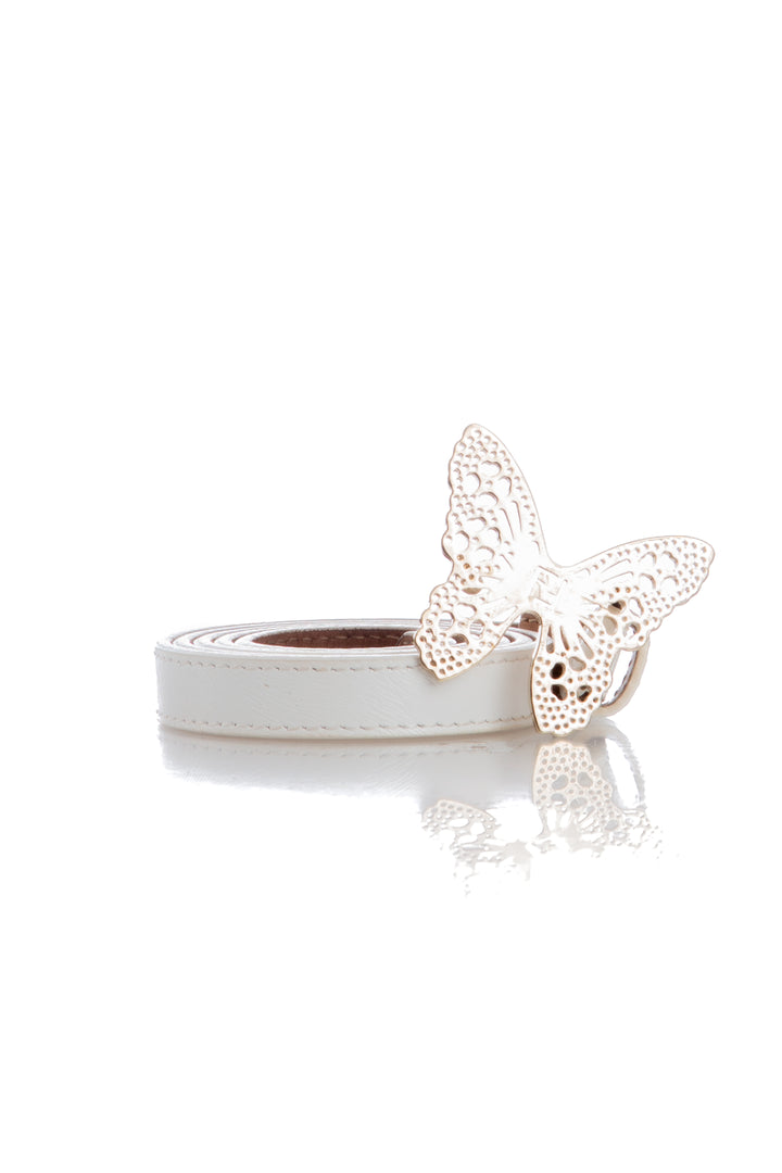 Cinturón Fendi blanco, vista frontal – ClosetRehab