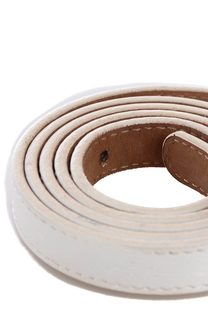 Cinturón Fendi blanco, detalle – ClosetRehab
