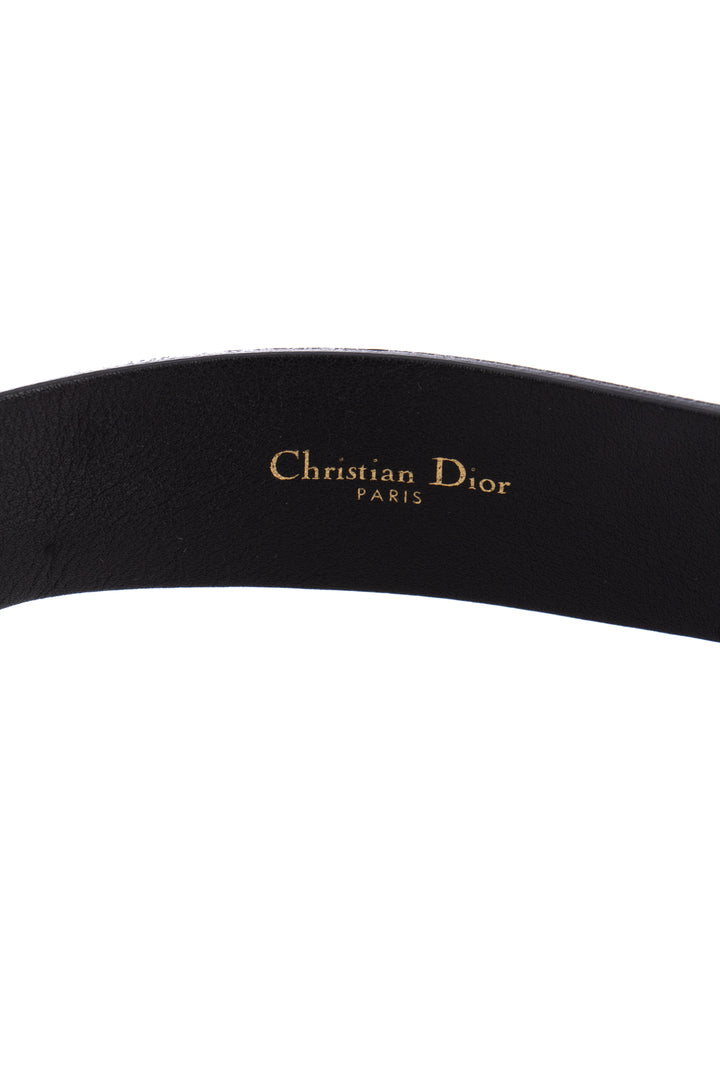Cinturón Christian Dior negro, detalle 5 – ClosetRehab
