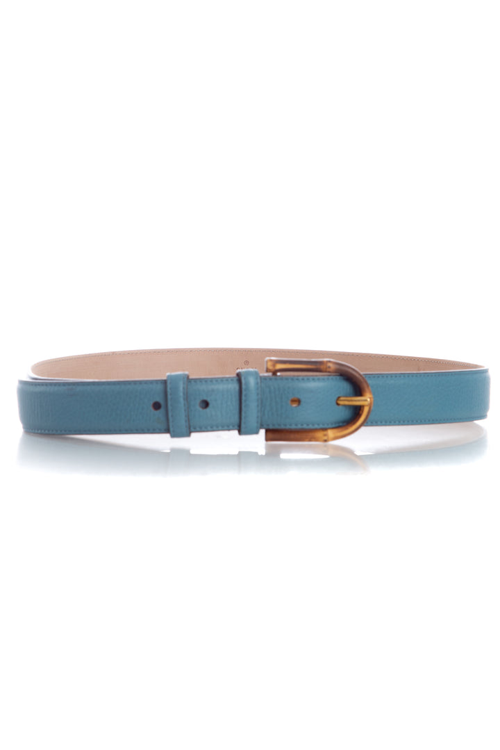 Cinturón Gucci azul, vista posterior – ClosetRehab