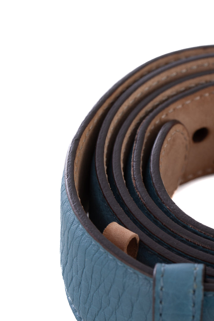 Cinturón Gucci azul, detalle – ClosetRehab