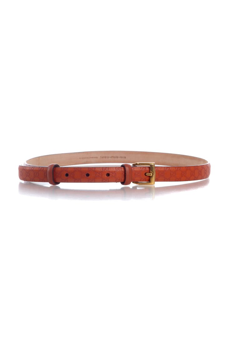 Cinturón Gucci café, vista posterior – ClosetRehab