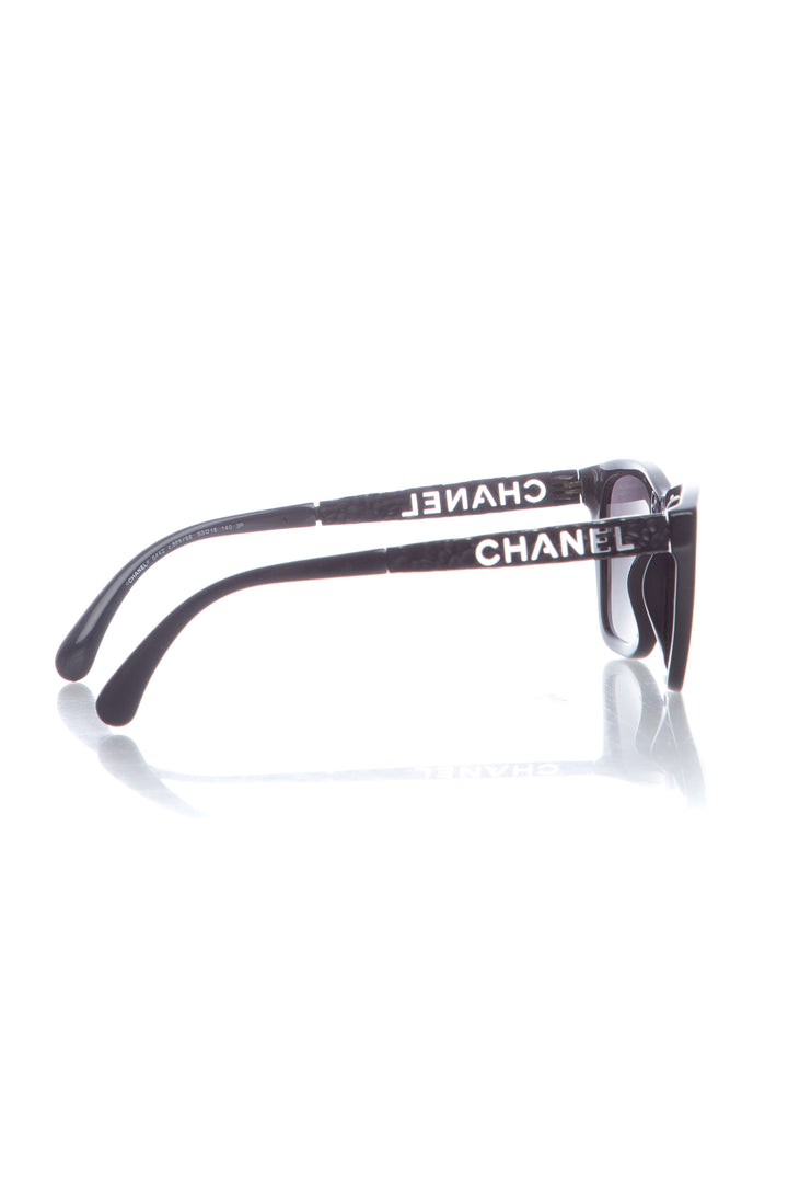 Lentes Chanel negro, vista lateral – ClosetRehab