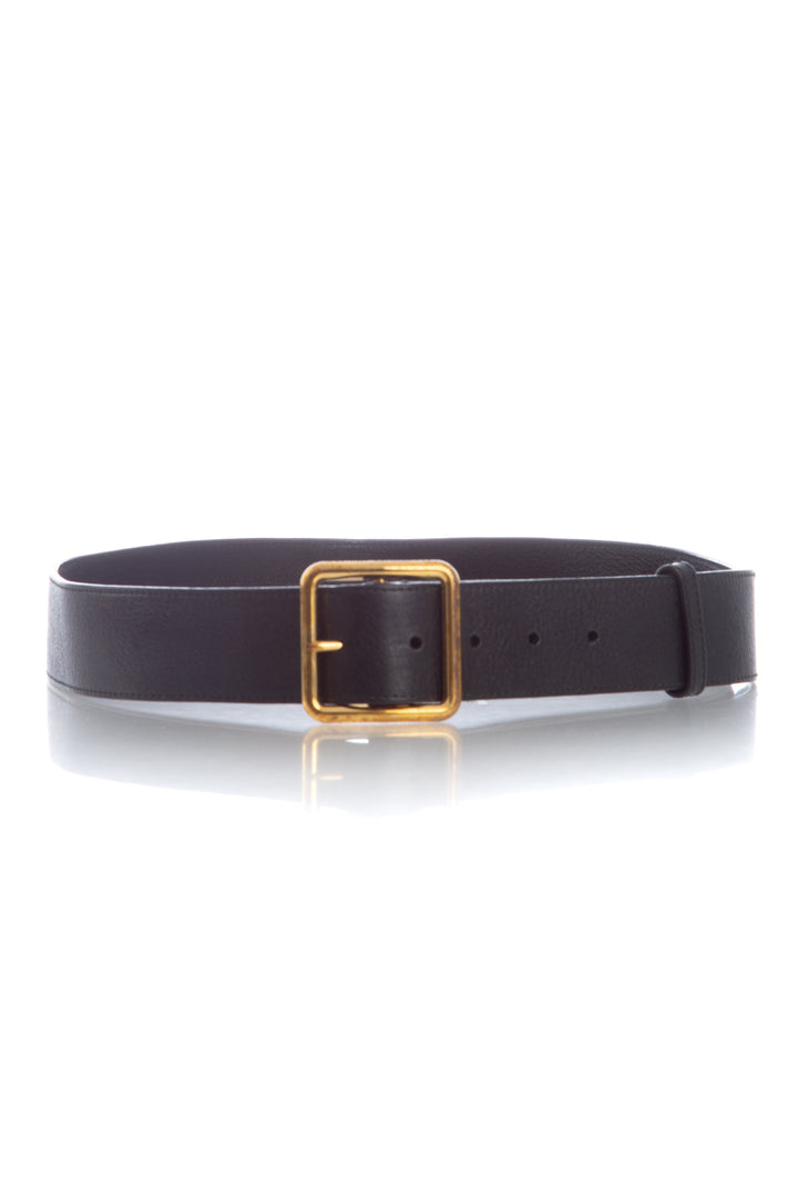 Cinturón Alexander McQueen negro, vista posterior – ClosetRehab
