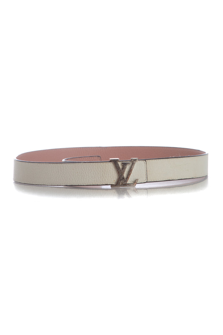 Cinturón Louis Vuitton blanco, vista posterior – ClosetRehab