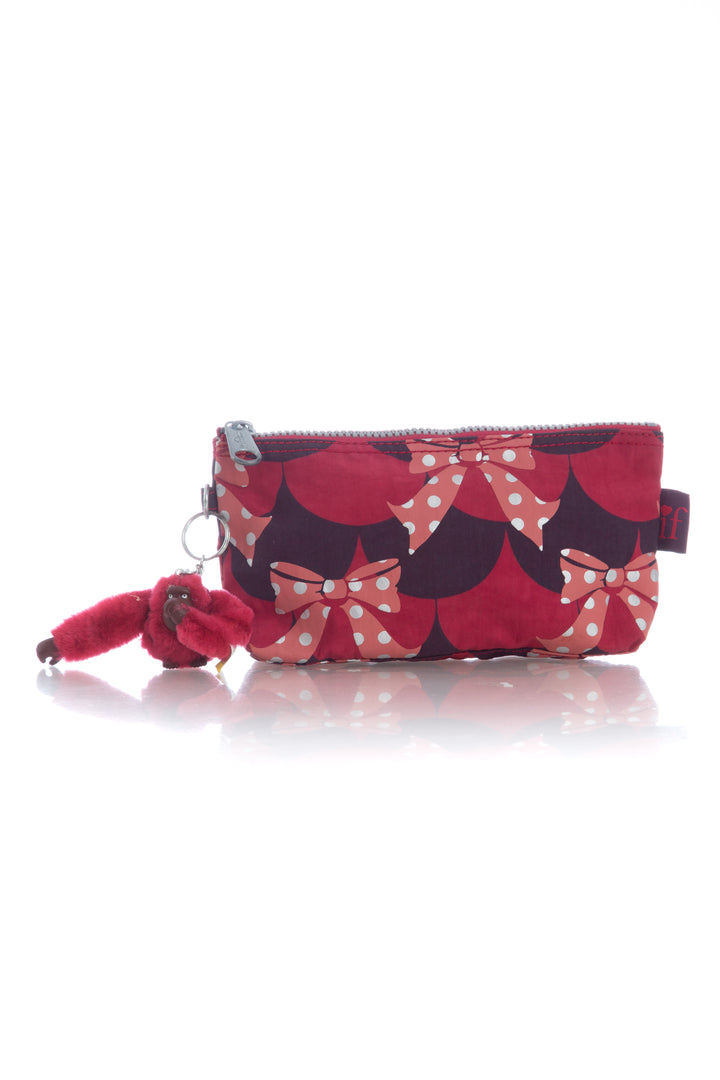 Bolsa Kipling rojo y rosa, vista frontal – ClosetRehab