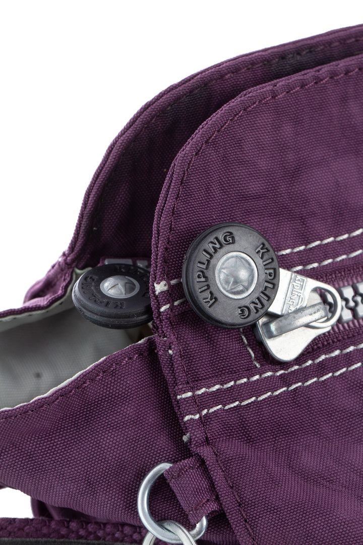 Bolsa Kipling morado, detalle 9 – ClosetRehab