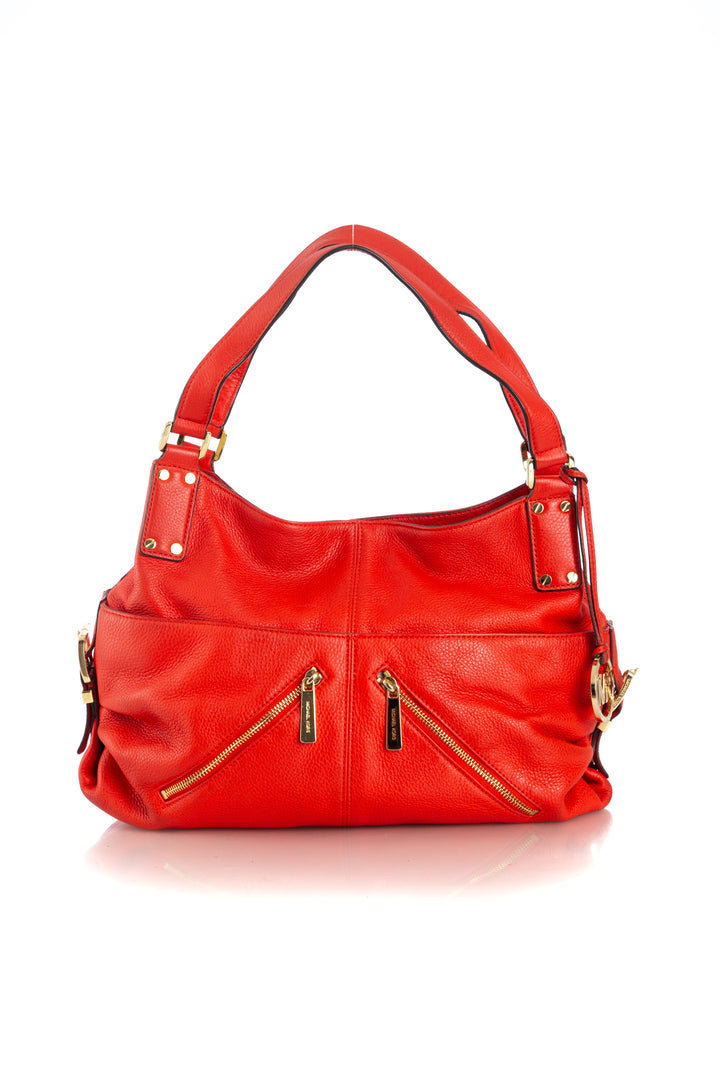 Bolsa Michael Kors rojo, vista frontal – ClosetRehab