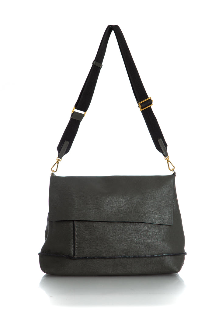 Bolsa Marni verde olivo y verde, vista frontal – ClosetRehab