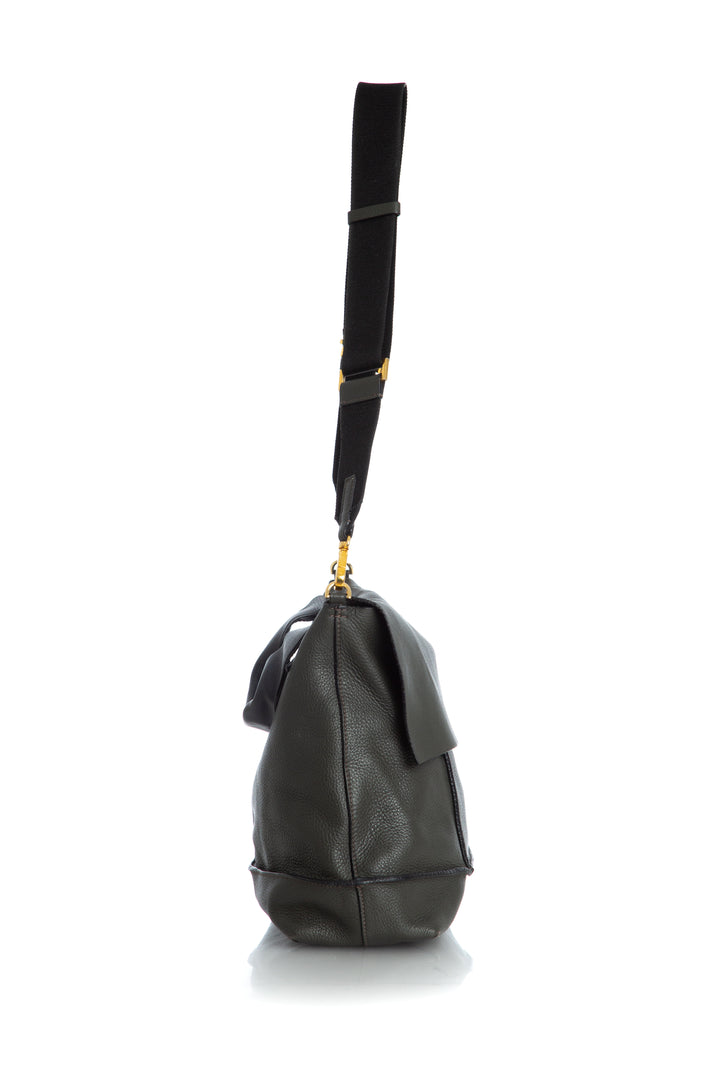 Bolsa Marni verde olivo y verde, vista lateral – ClosetRehab