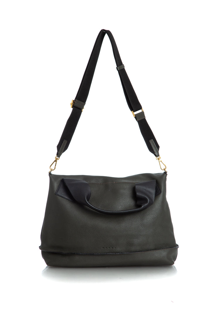 Bolsa Marni verde olivo y verde, detalle – ClosetRehab