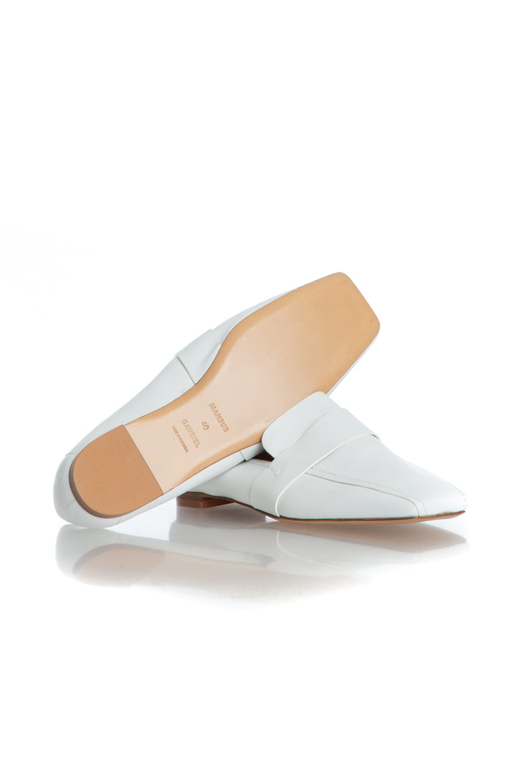Zapato Mansur Gavriel blanco, detalle 8 – ClosetRehab