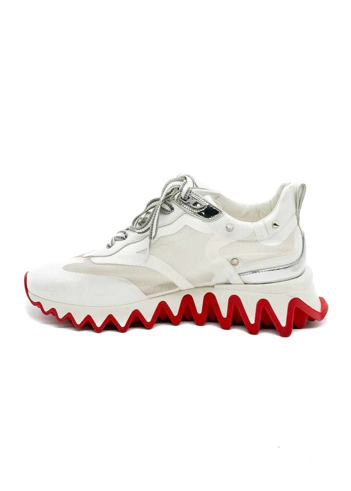 Zapato Christian Louboutin blanco, detalle – ClosetRehab