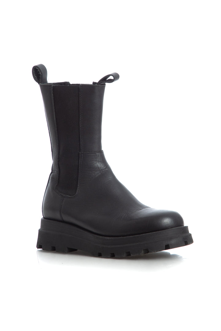 Bota Steve Madden negro, vista lateral – ClosetRehab