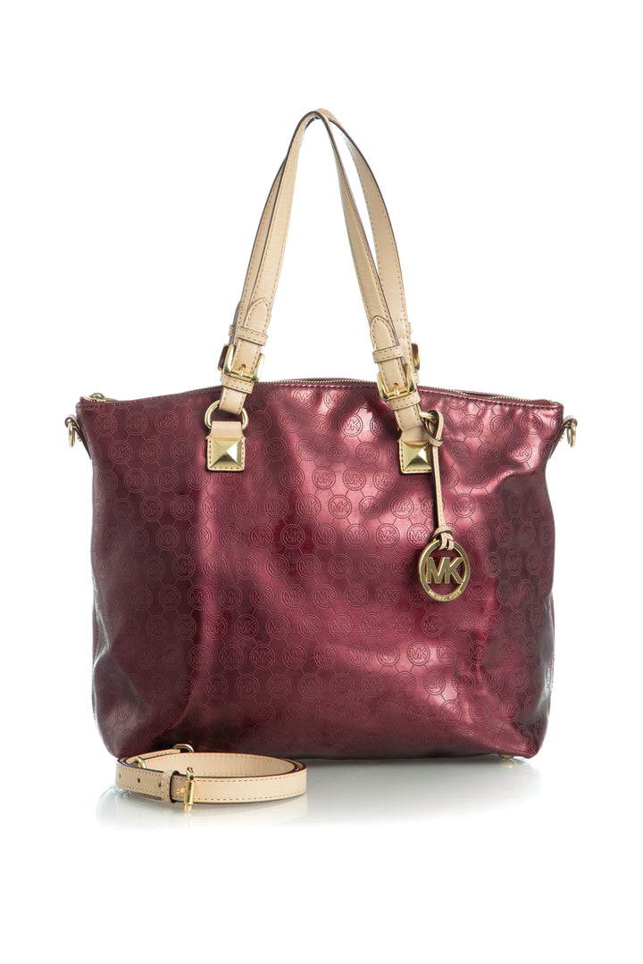 Bolsa Michael Kors rojo, vista frontal – ClosetRehab