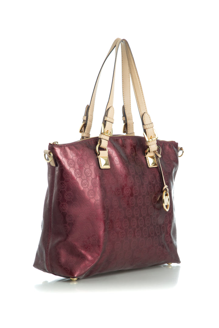 Bolsa Michael Kors rojo, vista lateral – ClosetRehab