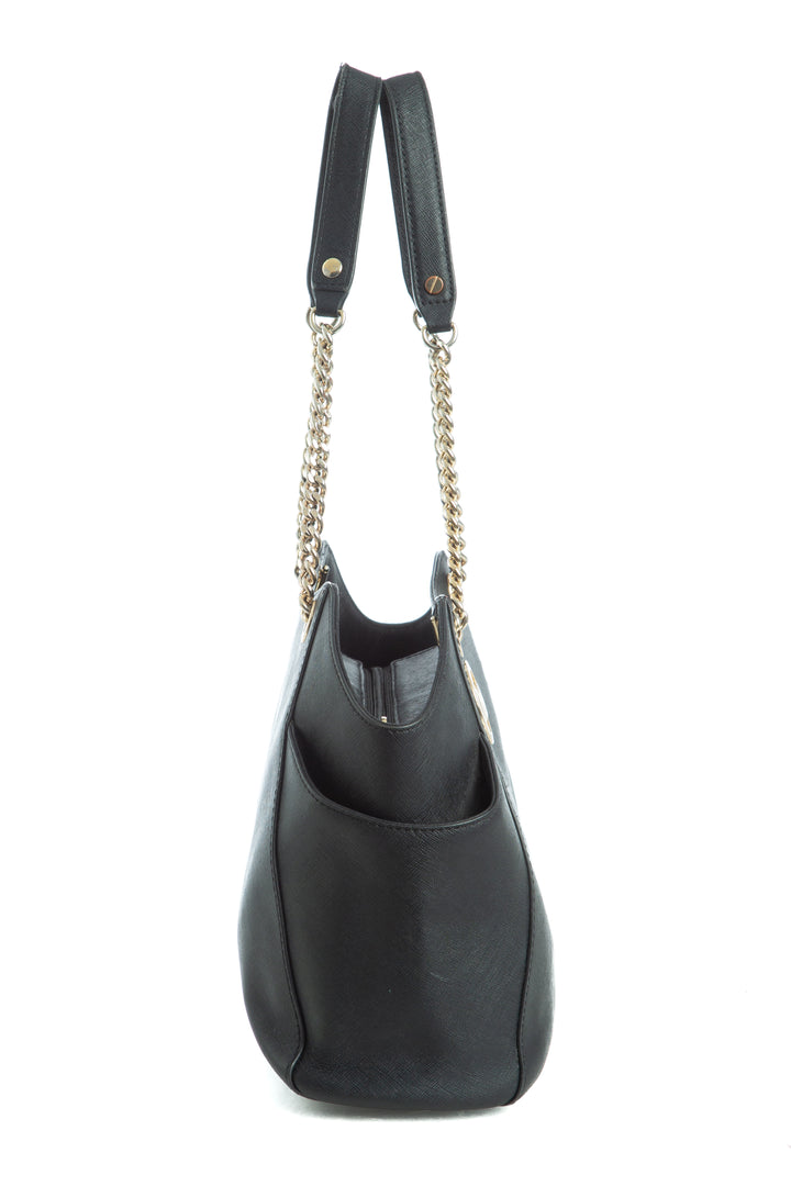 Bolsa Michael Kors negro, vista lateral – ClosetRehab