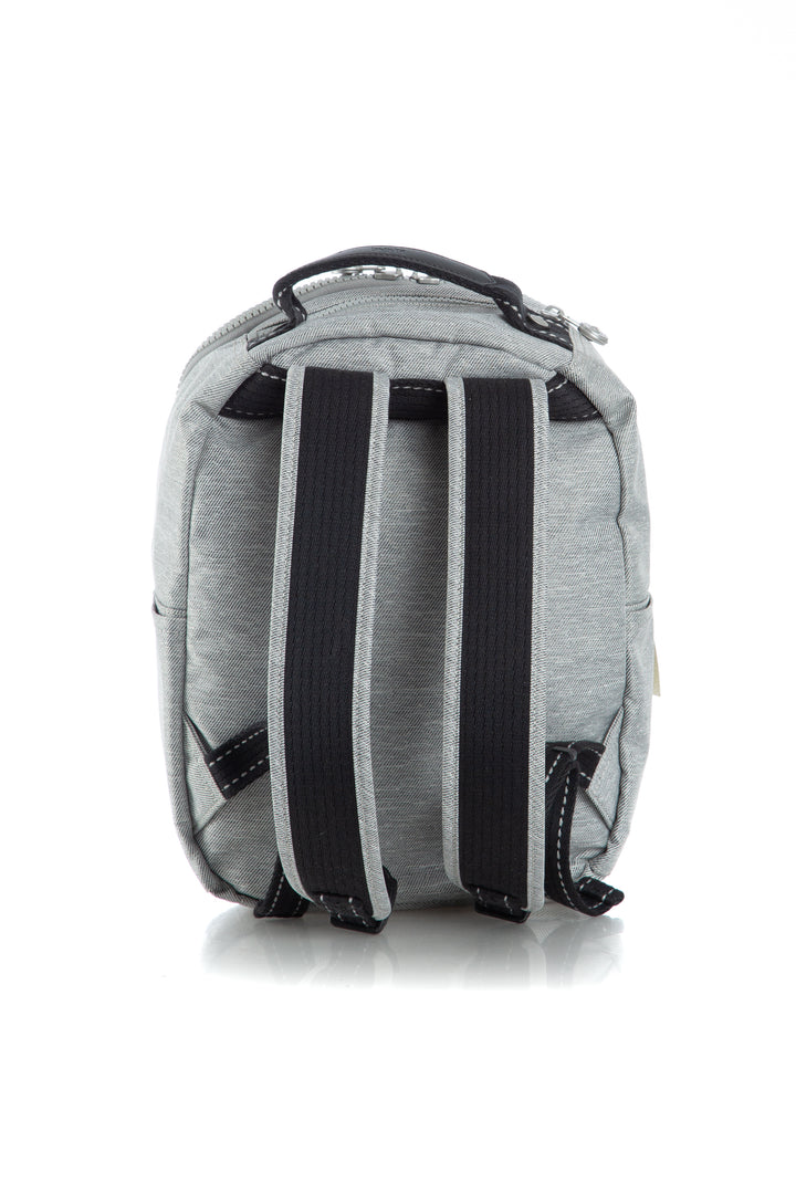 Mochila Kipling NWT gris, detalle – ClosetRehab