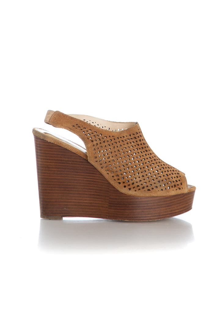 Zapato Coach café, vista frontal – ClosetRehab