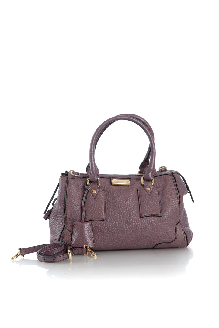 Bolsa Burberry morado, vista frontal – ClosetRehab