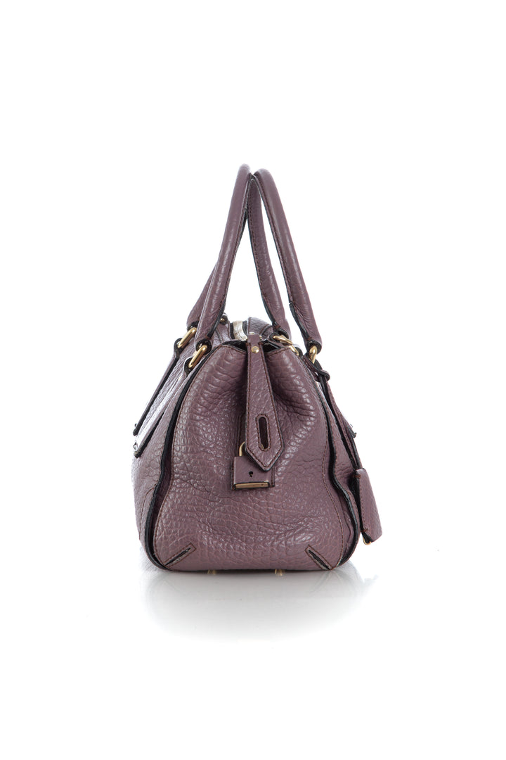 Bolsa Burberry morado, detalle – ClosetRehab
