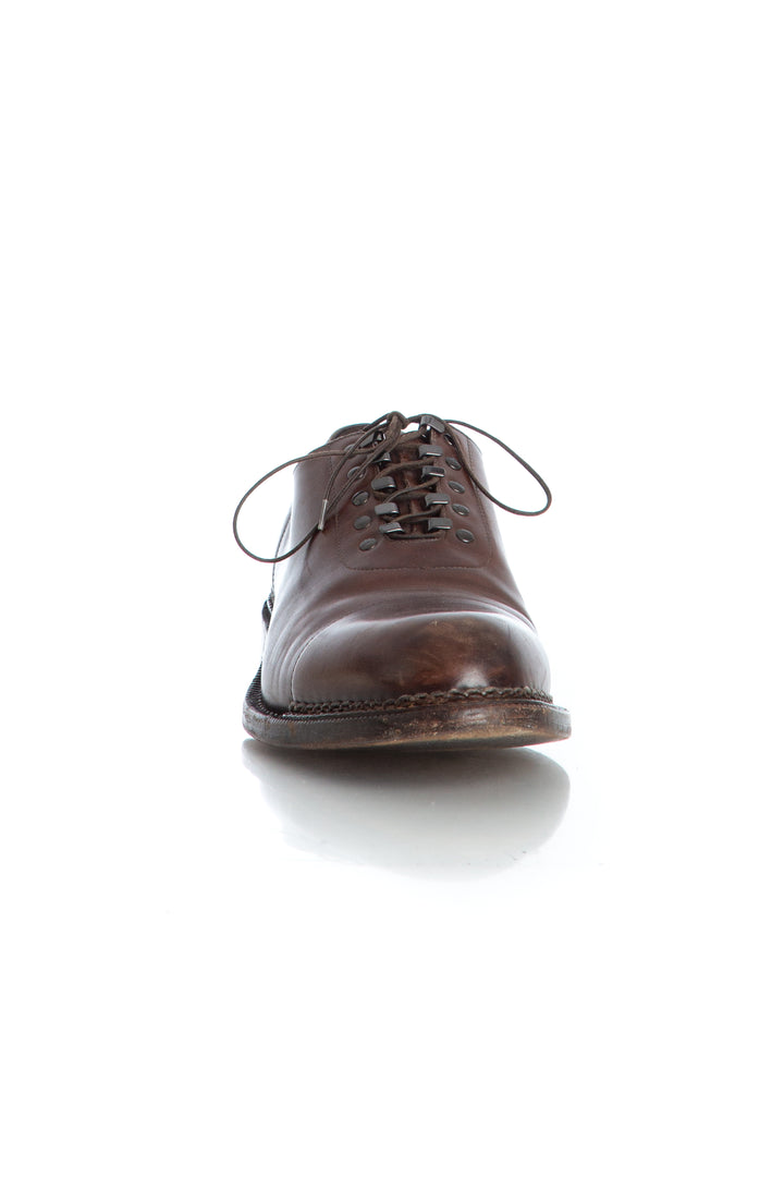 Zapato Louis Vuitton café, vista posterior – ClosetRehab