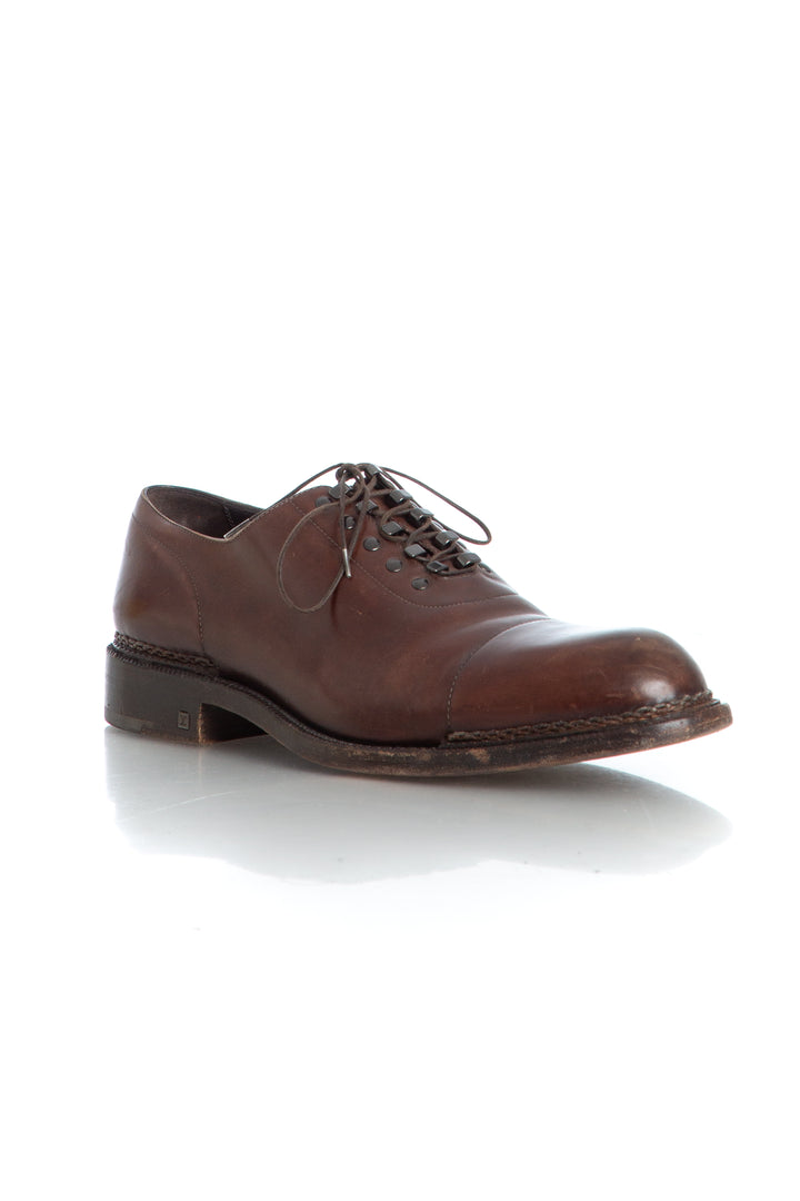Zapato Louis Vuitton café, vista lateral – ClosetRehab
